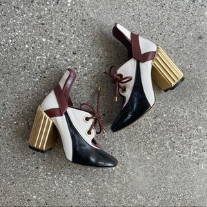 Christian Dior “Glorious” Tri-Color Ankle Boots